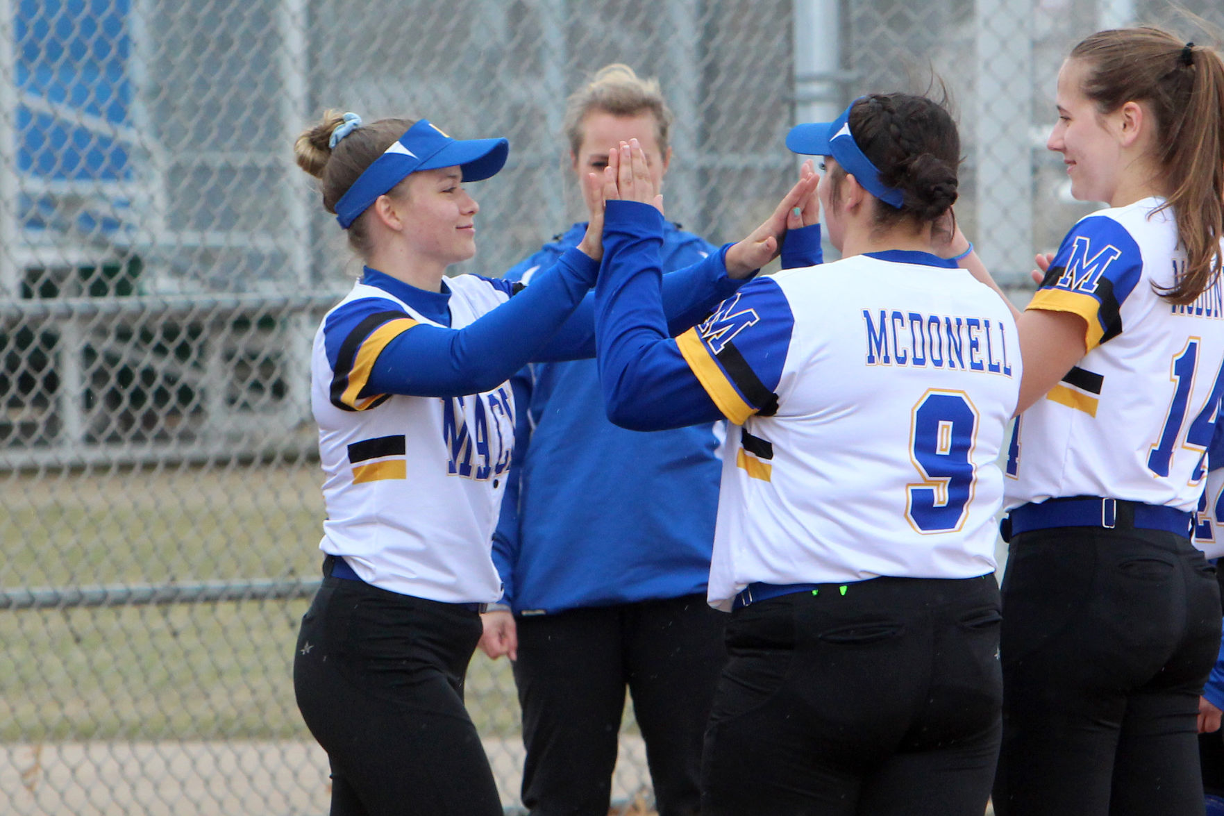 Fall Creek at McDonell softball 4-18-19